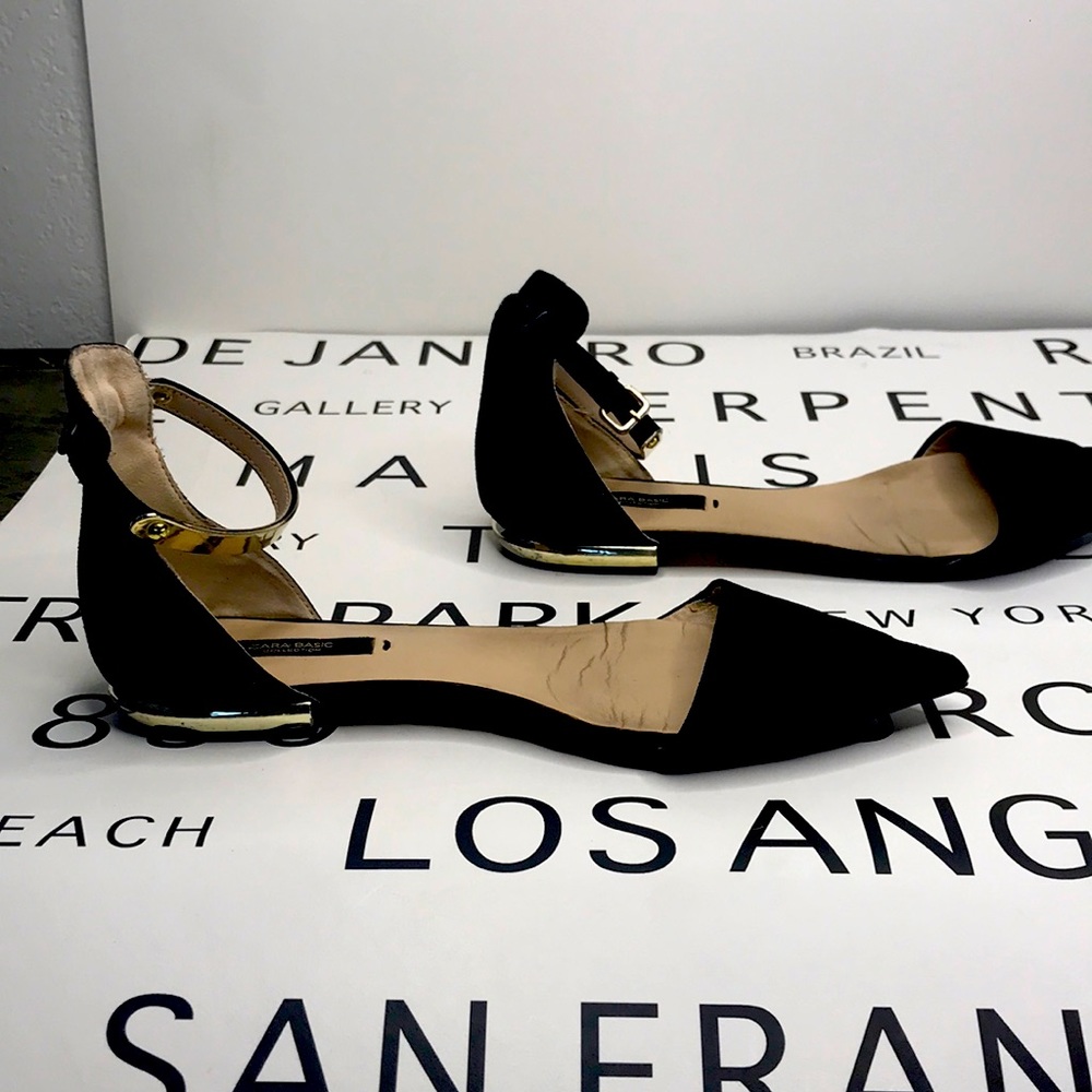 Black Zara Flats